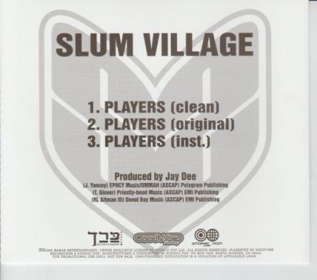 Slum Village: Players Promo