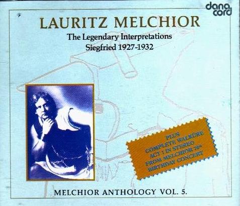 Lauritz Melchior: Melchior Anthology Vol. 5 w/ Artwork