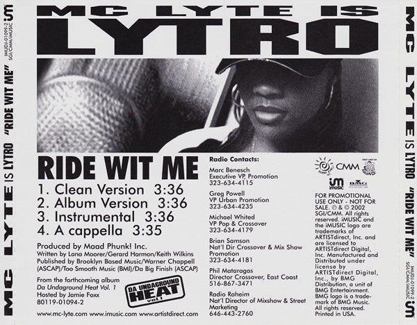 MC Lyte Is Lytro: Ride Wit Me Promo