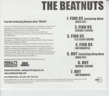 The Beatnuts: Find Us / Hot Promo