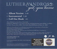 Luther Vandross: Got You Home Promo w/ Artwork