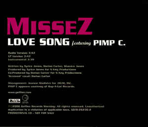 MisseZ: Love Song Promo w/ Artwork