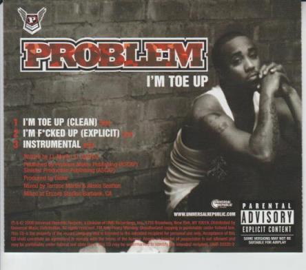 Problem: I'm Toe Up Promo