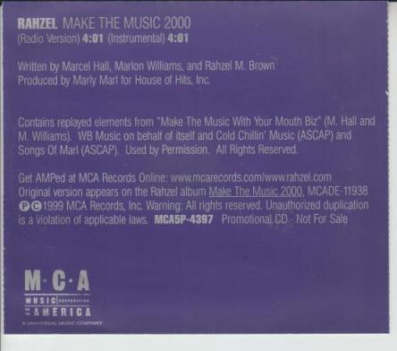 Rahzel: Make The Music 2000 Promo