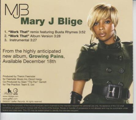 Mary J Blige: Work That Promo