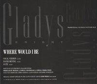 Gladys Knight: Where Would I Be Promo w/ Artwork