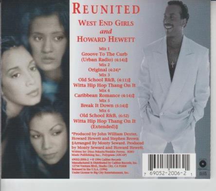 West End Girls & Howard Hewett: Reunited