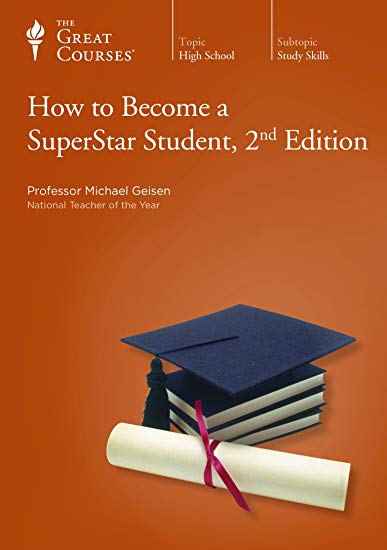 The Great Courses: How To Become A SuperStar Student 2nd, 3-Disc Set