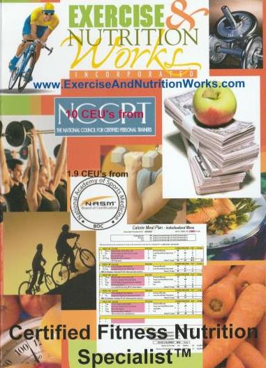 Exercise & Nutrition Works: Certified Fitness Nutrition Specialist 4-Disc Set