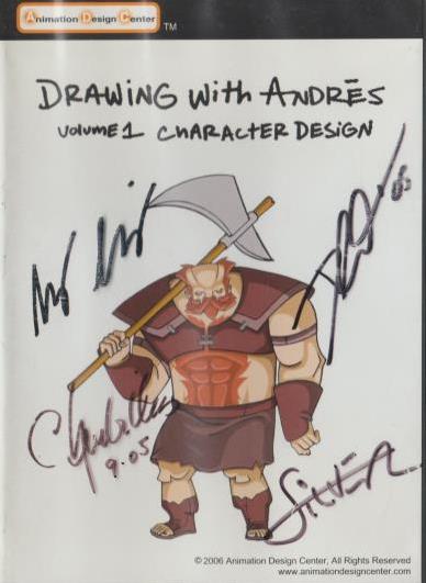 Drawing With Andres: Character Design Volume 1 Signed