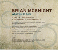 Brian McKnight: What We Do Here Promo w/ Artwork