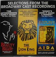 Selections From The Broadway Cast Recordings: Beauty & The Beast, The Lion King, Aida Promo w/ Artwork