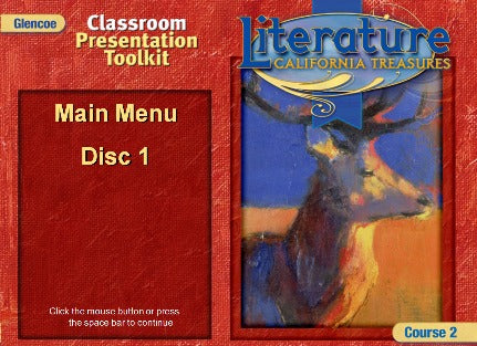 Glencoe Literature: California Treasures: Course 2: Classroom Presentation Toolkit