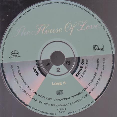 The House Of Love: Safe Promo