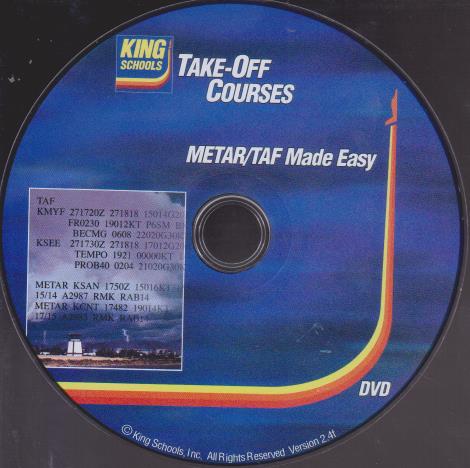 King Schools: Take-Off Courses: METAR/TAF Made Easy