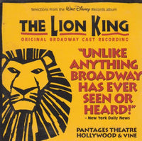 Disney's The Lion King: Selections From The Original Broadway Cast Recording