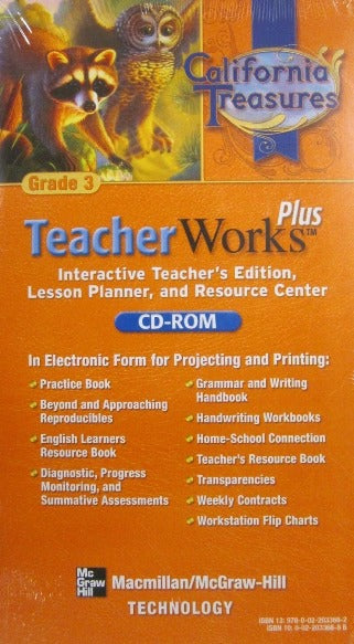 California Treasures: TeacherWorks Plus Grade 3