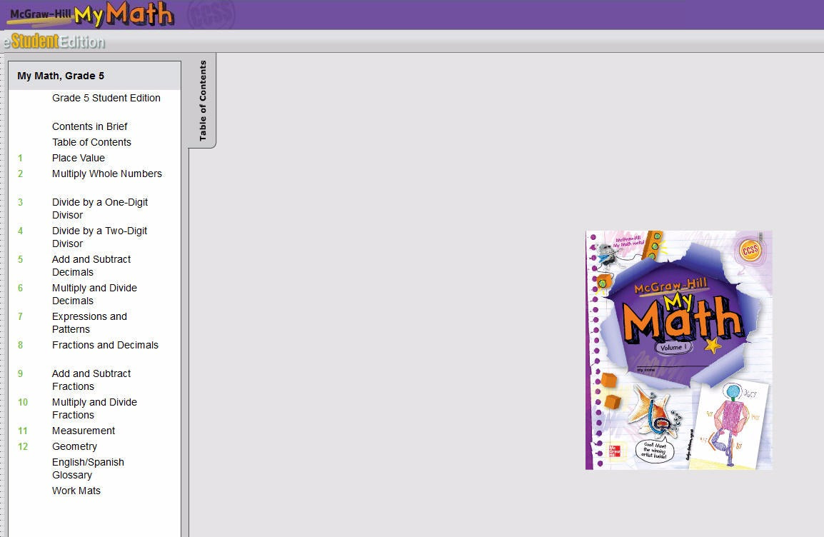 McGraw-Hill My Math: eStudent Edition Grade 5
