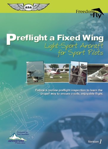 Preflight A Fixed Wing: Light-Sport Aircraft: For Sport Pilots Version 1 w/ Booklet