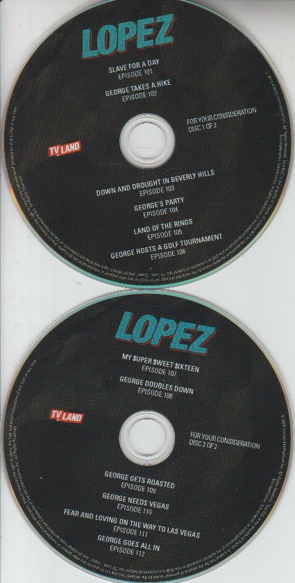 Lopez: The Complete First Season: For Your Consideration 2-Disc Set, No Artwork