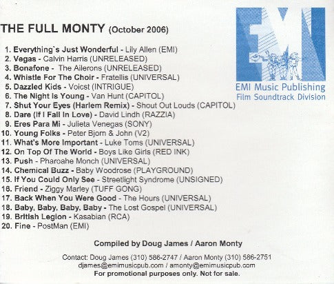 The Full Monty: October 2006 Promo