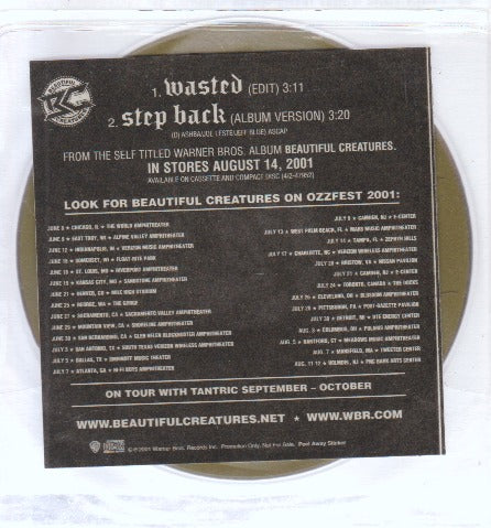 Beautiful Creatures: Wasted / Step Back Promo w/ Artwork