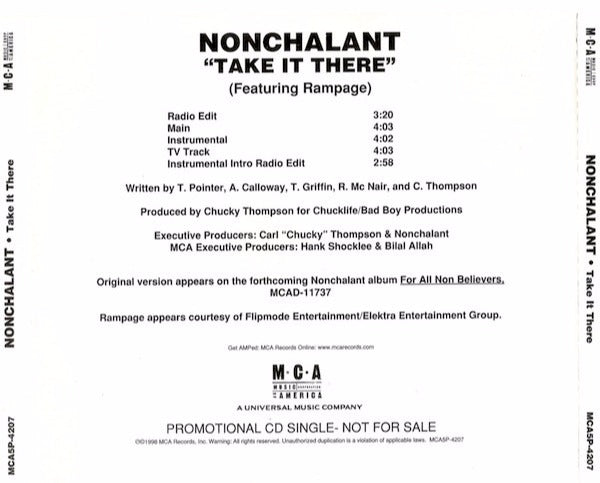 Nonchalant: Take It There Promo