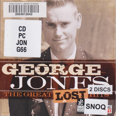 George Jones: The Great Lost Hits 2 Disc Set