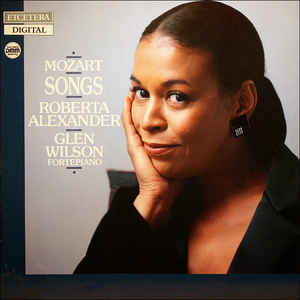 Mozart Songs: Roberta Alexander & Glen Wilson w/ Cut-out Artwork