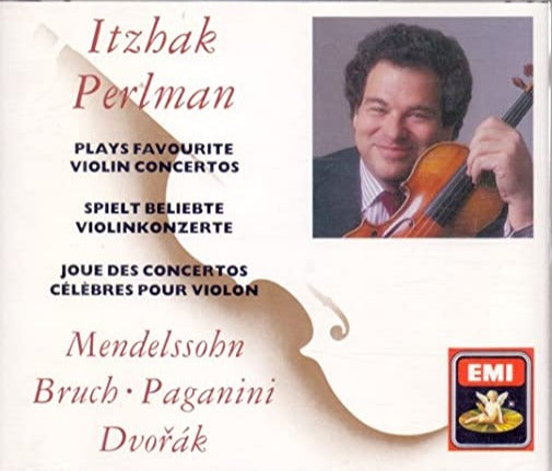 Itzhak Perlman Plays Favourite Violin Concertos 3-Disc Set w/ Booklet & Artwork