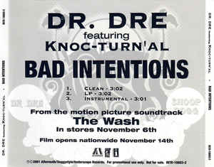 Dr. Dre: Bad Intentions Promo