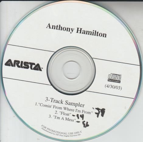 Anthony Hamilton: 3 Track Sampler Promo