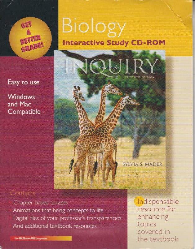 Biology Interactive Study CD-ROM: Inquiry Into Life 11th