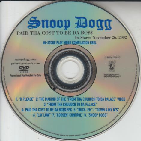Snoop Dogg: Paid Tha Cost To Be Da Bo
: In-Store Play Video