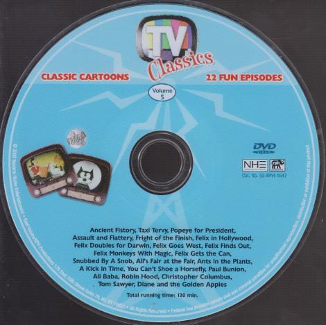 TV Classics: Classic Cartoons Vol. 5 w/ No Artwork