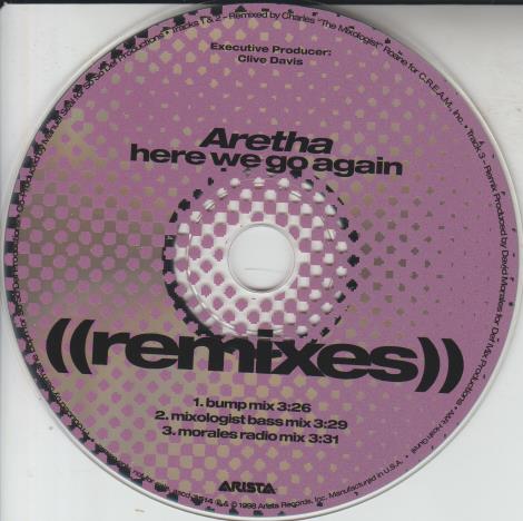 Aretha Franklin: Here We Go Again Remixes Promo