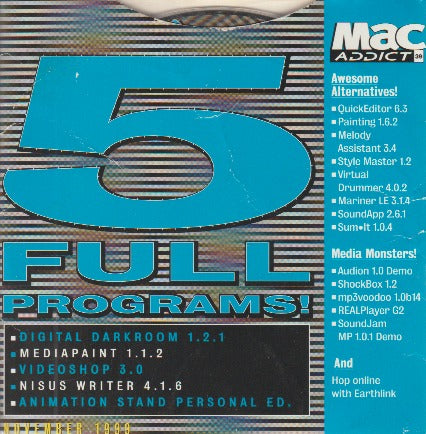 Mac Addict: 5 Full Programs 39 November 1999