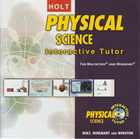 Holt Physical Science: Interactive Tutor