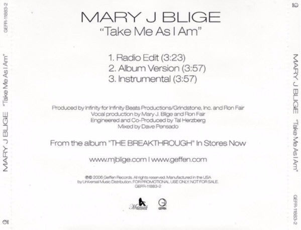 Mary J. Blige: Take Me As I Am Promo