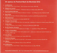 Festival Bach Montréal 2012 Promo w/ Artwork