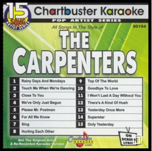 Chartbuster Karaoke: The Carpenters w/ Artwork