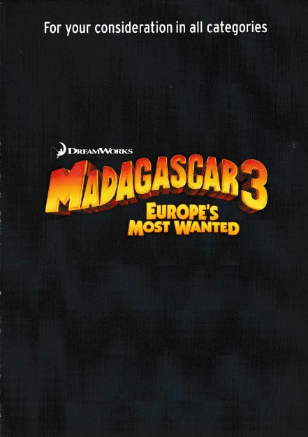 Madagascar 3: Europe's Most Wanted: For Your Consideration