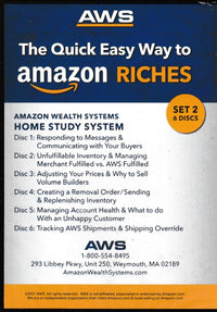 The Quick Easy Way To Amazon Riches Set 2 6-Disc Set