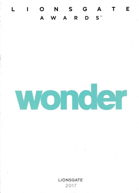 Wonder: For Your Consideration