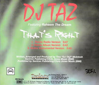 DJ Taz: That's Right Promo w/ Artwork