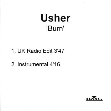 Usher: Burn Promo w/ Artwork