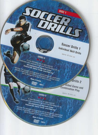 Soccer Drills 1 & 2 2-Disc Set w/ No Artwork