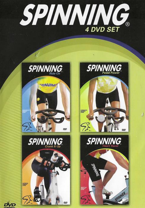 Spinning 4 DVD Set: Ride On, Pedal Power, Crank It Up, Heart Racer 4-Disc Set