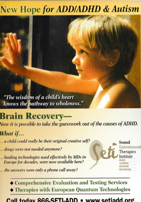 New Hope For ADD/ADHD & Autism: Brain Recovery 2-Disc Set