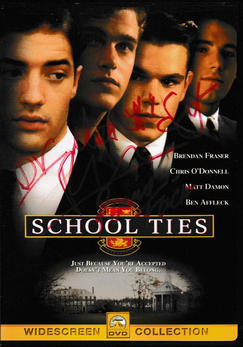 School Ties w/ Matt Damon & Brendan Fraser Autographs